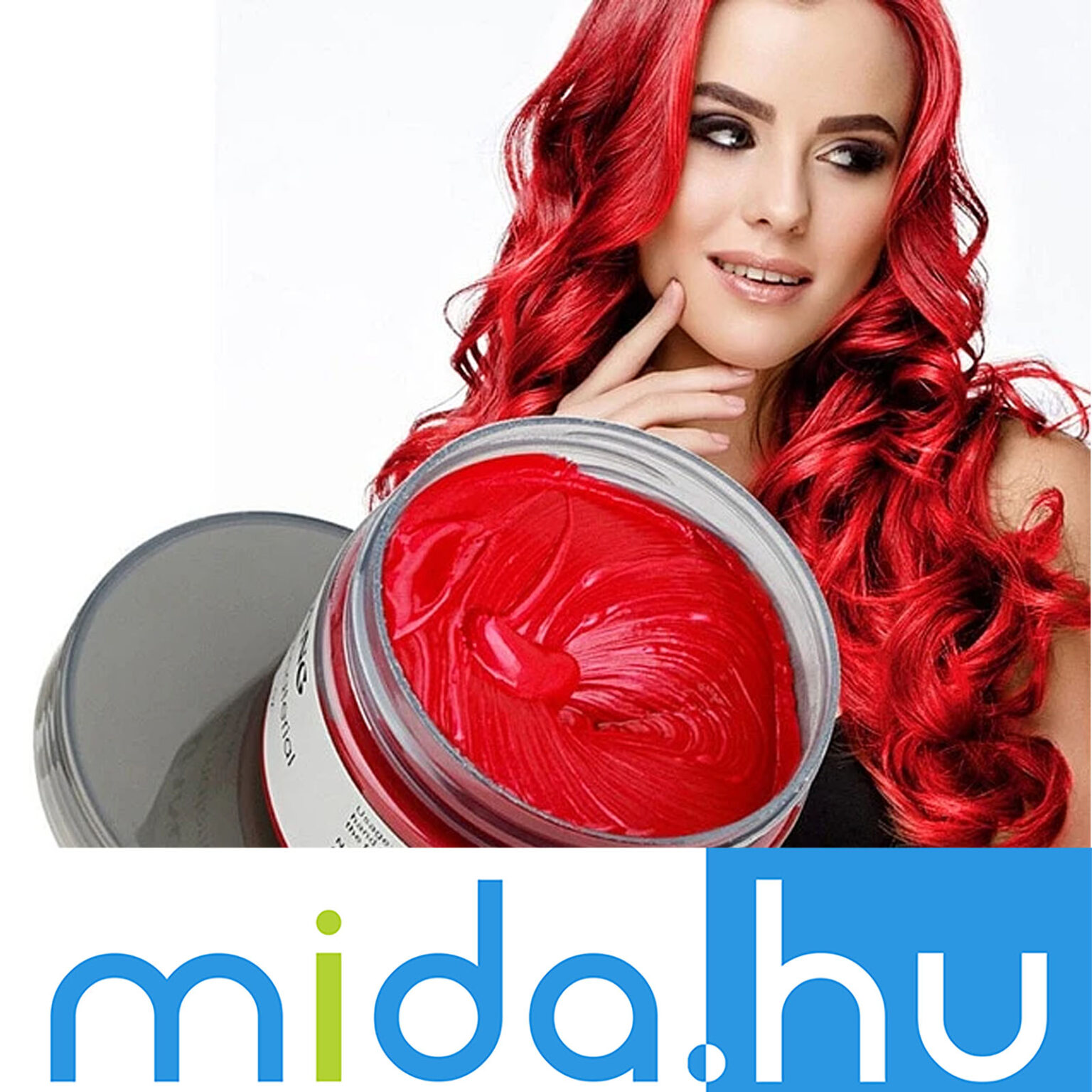 hajszínező wax piros színben