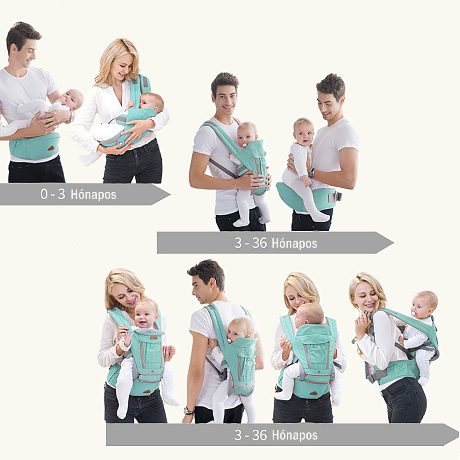 kenguru babahordozó kortáblázat